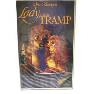Walt Disney Classics, VHS Movie, Lady & the Tramp 1987 Black Diamond 75 min #582